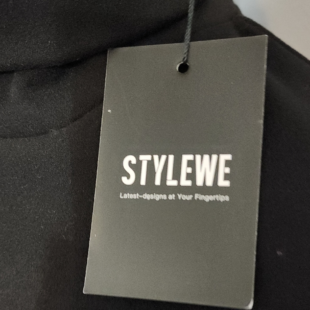 STYLEWE Elegant Black Long Sleeve Tunic Dress - Picture 2 of 10